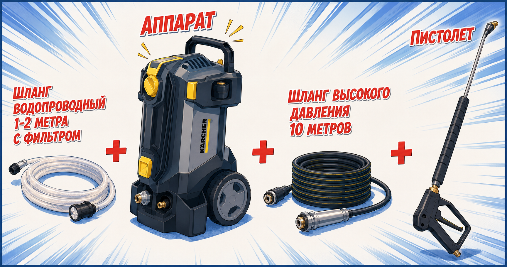 Аренда мойки высокого давления karcher / автомойки